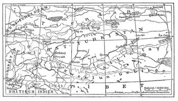 Bild: Karte von Ostturkistan