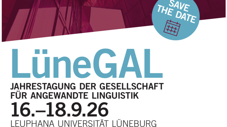 Poster der GAL Jahrestagung 2026, 16. bis 18. September 2026, Leuphana Universität Lüneburg