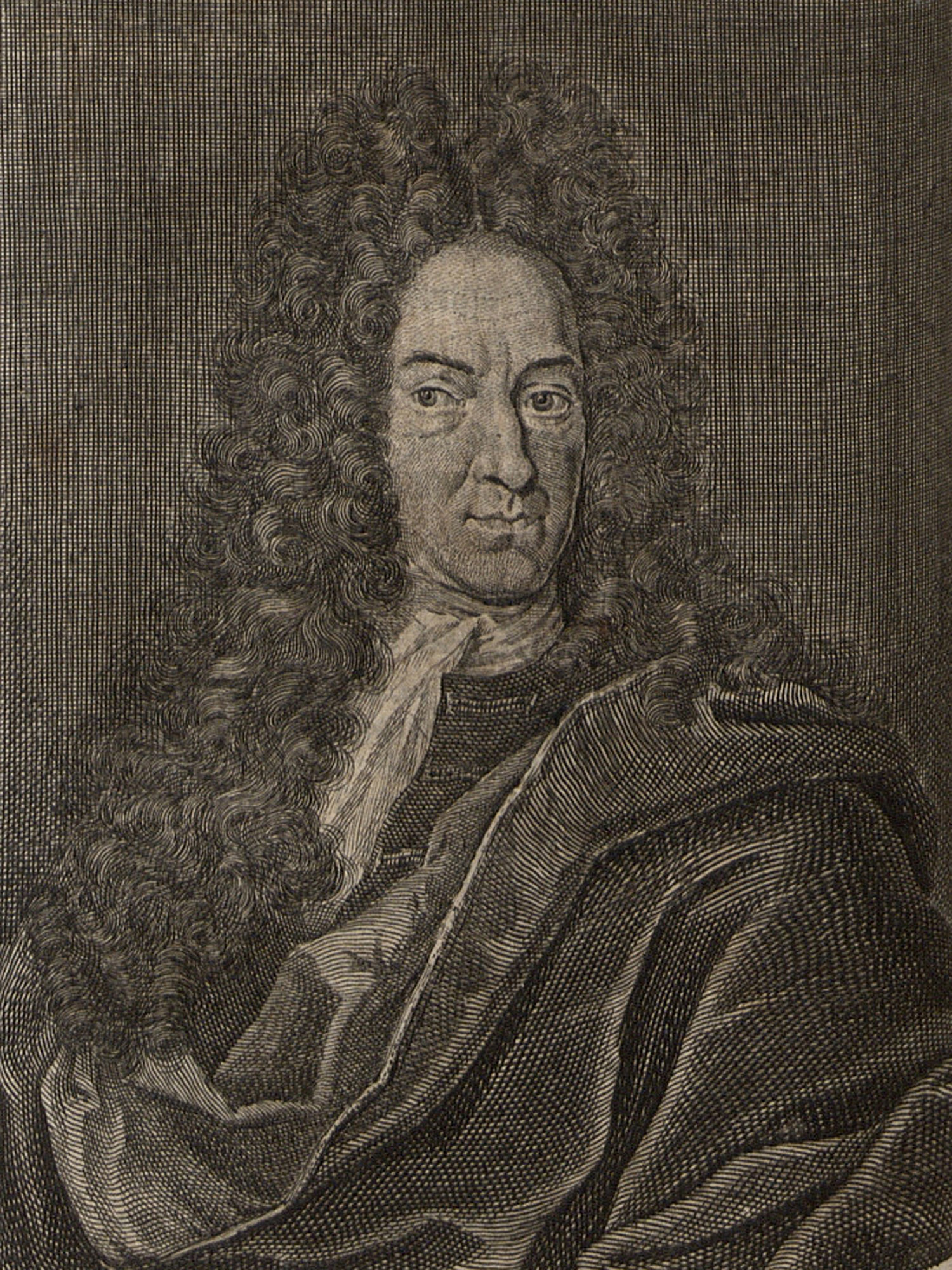 Porträt von Stahl, Georg Ernst  (Neue Bibliothec oder Nachricht und Urtheile von neuen Büchern., 1715, 44. St., ungez. Bl. vor S. 279. [Zuschnitt auf Schmuckrahmen])