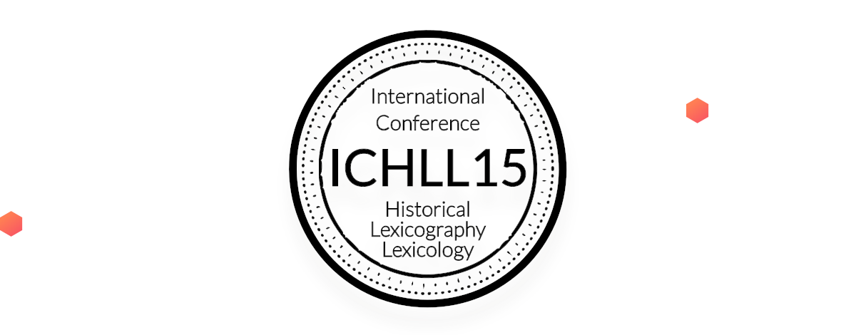 Logo der  fünfzehnten internationalen Konferenz für Historische Lexikographie und Lexikologie (ICHLL)