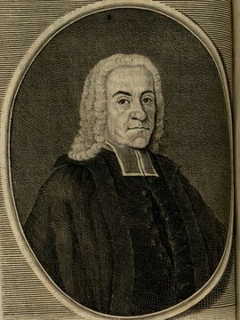 Porträt von Bengel, Johann Albrecht  (Zuverläßige Nachrichten von dem gegenwärtigen Zustande der Wissenschaften., 1742, 32. T., ungez. Bl. vor S. 535. [Zuschnitt auf Schmuckrahmen])