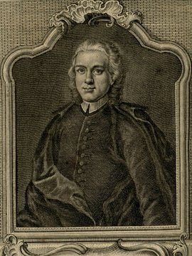 Porträt von Bandini, Angelo Maria  (Zuverläßige Nachrichten von dem gegenwärtigen Zustande der Wissenschaften., 1754, 178. T., ungez. Bl. vor S. 810. [Zuschnitt auf Schmuckrahmen])