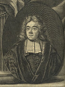 Porträt von Reelant, Adriaan  (Neuer Bücher-Saal der gelehrten Welt., 1712, 19. Oeffn., ungez. Bl. vor S. 453. [Zuschnitt auf Schmuckrahmen])