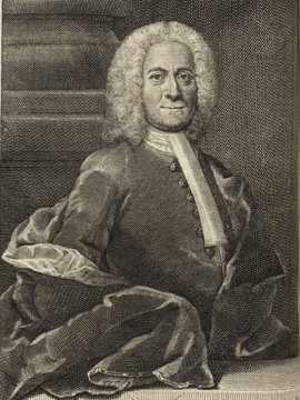 Porträt von Fogel, Karl Johann  (Deutsche Acta Eruditorum., 1738, 219. T., ungez. Bl. vor S. 153. [Zuschnitt auf Schmuckrahmen])