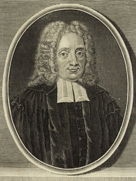 Porträt von Lange, Joachim  (Deutsche Acta Eruditorum., 1734, 181. T., ungez. Bl. am Anf. d. Bandes. [Zuschnitt auf Schmuckrahmen])