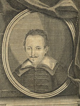 Porträt von Bonifacio, Baldassare  (Neuer Bücher-Saal der gelehrten Welt., 1716, 52. Oeffn., ungez. Bl. vor S. 249. [Zuschnitt auf Schmuckrahmen])