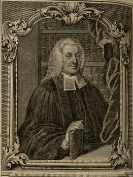 Porträt von Winckler, Johann Dietrich  (Zuverläßige Nachrichten von dem gegenwärtigen Zustande der Wissenschaften., 1751, 141. T., ungez. Bl. vor S. 520. [Zuschnitt auf Schmuckrahmen])