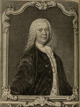 Porträt von Günz, Justus Gottfried  (Zuverläßige Nachrichten von dem gegenwärtigen Zustande der Wissenschaften., 1751, 137. T., ungez. Bl. vor S. 208. [Zuschnitt auf Schmuckrahmen])