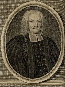 Porträt von Hofmann, Carl Gottlob  (Zuverläßige Nachrichten von dem gegenwärtigen Zustande der Wissenschaften., 1741, 16. T., ungez. Bl. vor S. 231. [Zuschnitt auf Schmuckrahmen])