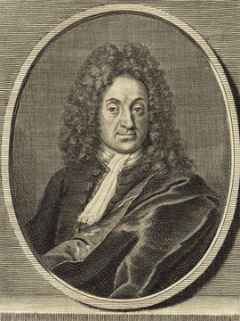 Porträt von Ettmüller, Michael Ernst  (Deutsche Acta Eruditorum., 1721, 72. T., ungez. Bl. vor S. 1037. [Zuschnitt auf Schmuckrahmen])