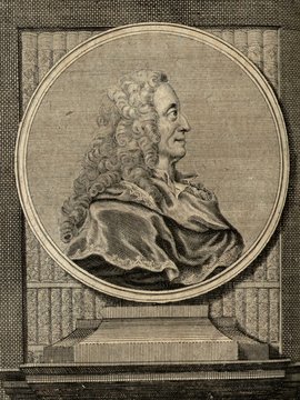 Porträt von Gram, Hans  (Zuverläßige Nachrichten von dem gegenwärtigen Zustande der Wissenschaften., 1749, 115. T., ungez. Bl. vor S. 468. [Zuschnitt auf Schmuckrahmen])