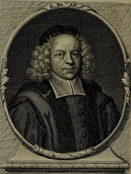 Porträt von Francke, August Hermann  (Neue Bibliothec oder Nachricht und Urtheile von neuen Büchern., 1716, 54. St., ungez. Bl. vor S. 253. [Zuschnitt auf Schmuckrahmen])