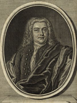 Porträt von Kapp, Johann Erhard  (Deutsche Acta Eruditorum., 1735, 195. T., ungez. Bl. vor S. 153. [Zuschnitt auf Schmuckrahmen])