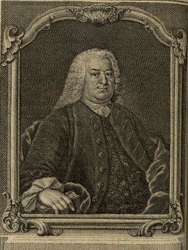 Porträt von Freitag, Friedrich Gotthilf  (Zuverläßige Nachrichten von dem gegenwärtigen Zustande der Wissenschaften., 1755, 188. T., ungez. Bl. vor S. 544. [Zuschnitt auf Schmuckrahmen])