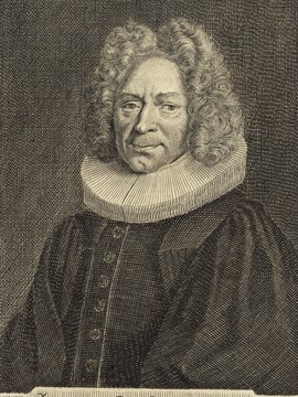 Porträt von Werenfels, Samuel  (Deutsche Acta Eruditorum., 1720, 70. T., ungez. Bl. vor S. 685. [Zuschnitt auf Schmuckrahmen])