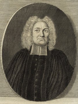 Porträt von Wilisch, Christian Friedrich  (Deutsche Acta Eruditorum., 1731, 157. T., ungez. Bl. am Anf. d. Bandes [Zuschnitt auf Schmuckrahmen])