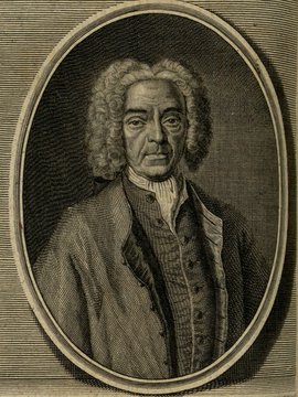 Porträt von Doria, Paolo Mattia  (Zuverläßige Nachrichten von dem gegenwärtigen Zustande der Wissenschaften., 1740, 10. T., ungez. Bl. vor S. 677. [Zuschnitt auf Schmuckrahmen])