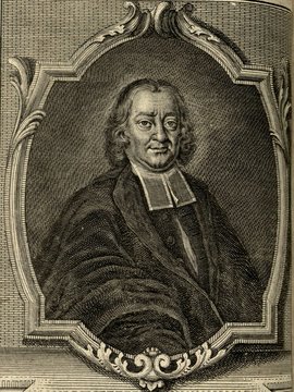 Porträt von Breitinger, Johann Jakob  (Zuverläßige Nachrichten von dem gegenwärtigen Zustande der Wissenschaften., 1750, 126. T., ungez. Bl. vor S. 392. [Zuschnitt auf Schmuckrahmen])