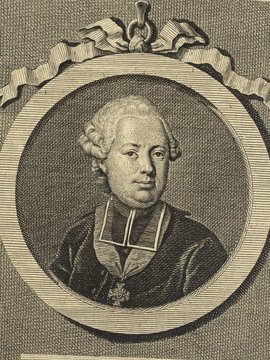 Porträt von Braun, Heinrich  (Allgemeine deutsche Bibliothek., 1777, 31. Bd., 1. St., ungez. Bl. am Anf. d. Bandes. [Zuschnitt auf Schmuckrahmen])