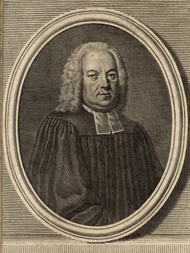 Porträt von Rieger, Georg Konrad  (Zuverläßige Nachrichten von dem gegenwärtigen Zustande der Wissenschaften., 1748, 98. T., ungez. Bl. vor S. 82. [Zuschnitt auf Schmuckrahmen])