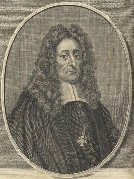 Porträt von Breithaupt, Joachim Just  (Deutsche Acta Eruditorum., 1724, 100. T., ungez. Bl. vor S. 229. [Zuschnitt auf Schmuckrahmen])