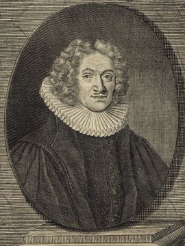 Porträt von Neumann, Caspar  (Deutsche Acta Eruditorum., 1715, 33. T., ungez. Bl. vor S. 673. [Zuschnitt auf Schmuckrahmen])