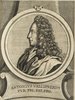 Porträt von Vallisnieri, Antonio  (Deutsche Acta Eruditorum., 1727, 124. T., ungez. Bl. vor S. 229. [Zuschnitt auf Schmuckrahmen])