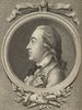 Porträt von Fleck, Johann Friedrich Ferdinand  (Litteratur- u. Theater-Zeitung., 1783, 3. T., ungez. Bl. am Anf. d. 3. Teils. [Zuschnitt auf Schmuckrahmen])