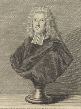 Porträt von Pfaff, Christoph Matthaeus  (Deutsche Acta Eruditorum., 1723, 87. T., ungez. Bl. vor S. 153. [Zuschnitt auf Schmuckrahmen])