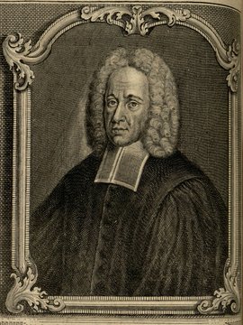 Porträt von Ostervald, Jean Frédéric  (Zuverläßige Nachrichten von dem gegenwärtigen Zustande der Wissenschaften., 1751, 138. T., ungez. Bl. vor S. 286. [Zuschnitt auf Schmuckrahmen])