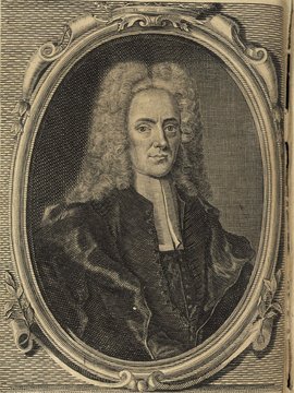 Porträt von Seelen, Johann Heinrich von  (Deutsche Acta Eruditorum., 1728, 136. T., ungez. Bl. vor S. 229. [Zuschnitt auf Schmuckrahmen])