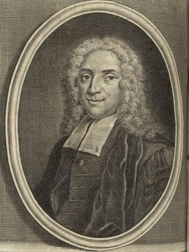 Porträt von Gerdes, Daniel  (Deutsche Acta Eruditorum., 1739, 237. T., ungez. Bl. vor S. 609. [Zuschnitt auf Schmuckrahmen])