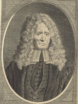 Porträt von Ruysch, Frederik  (Deutsche Acta Eruditorum., 1723, 91. T., ungez. Bl. vor S. 457. [Zuschnitt auf Schmuckrahmen])