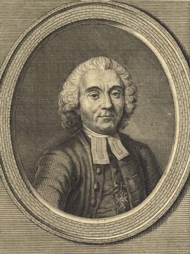 Porträt von Resewitz, Friedrich Gabriel  (Allgemeine deutsche Bibliothek., 1780, 40. Bd., 1. St., ungez. Bl. am Anf. d. Bandes. [Zuschnitt auf Schmuckrahmen])