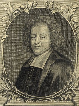 Porträt von Moréri, Louis  (Neuer Bücher-Saal der gelehrten Welt., 1713, 29. Oeffn., ungez. Bl. vor S. 301. [Zuschnitt auf Schmuckrahmen])