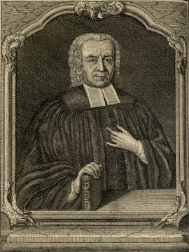 Porträt von Gude, Gottlob Friedrich  (Zuverläßige Nachrichten von dem gegenwärtigen Zustande der Wissenschaften., 1756, 204. T., ungez. Bl. vor S. 862. [Zuschnitt auf Schmuckrahmen])