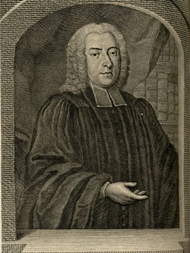 Porträt von Herrmann, Johann Gottfried  (Zuverläßige Nachrichten von dem gegenwärtigen Zustande der Wissenschaften., 1747, 92. T., ungez. Bl. vor S. 548. [Zuschnitt auf Schmuckrahmen])