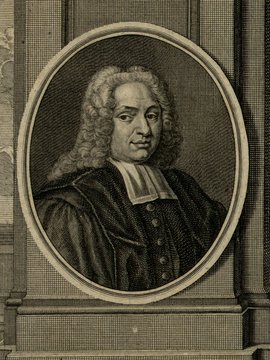 Porträt von Honert, Jan van den  (Zuverläßige Nachrichten von dem gegenwärtigen Zustande der Wissenschaften., 1741, 13. T., ungez. Bl. am Anf. d. Bandes. [Zuschnitt auf Schmuckrahmen])