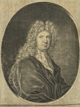 Porträt von Carpzov, Friedrich Benedict  (Neuer Bücher-Saal der gelehrten Welt., 1711, 12. Oeffn., ungez. Bl. vor S. 897. [Zuschnitt auf Schmuckrahmen])
