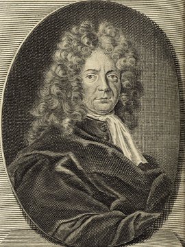 Porträt von Fabricius, Johann  (Deutsche Acta Eruditorum., 1713, 11. T., ungez. Bl. vor S. 885. [Zuschnitt auf Schmuckrahmen])