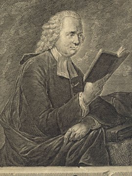 Porträt von Spalding, Johann Joachim  (Allgemeine deutsche Bibliothek., 1766, 2. Bd., 1. St., ungez. Bl. am Anf. d. Bandes. [Zuschnitt auf Schmuckrahmen])