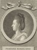 Porträt von Koch, Franziska Romana  (Litteratur- u. Theater-Zeitung., 1781, 3. T., ungez. Bl. am Anf. d. 3. Teils. [Zuschnitt auf Schmuckrahmen])