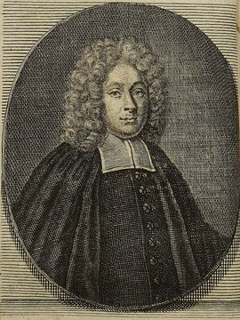 Porträt von Mel, Conrad  (Die Gelehrte Fama, welche den gegenwärtigen Zustand der gelehrten Welt und sonderlich derer deutschen Universitäten entdecket., 1712, 14. T., ungez. Bl. am Anf. d. Stückes. [Zuschnitt auf Schmuckrahmen])