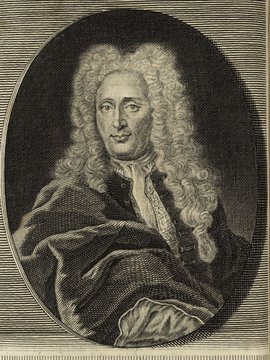 Porträt von Kirchmaier, Georg Wilhelm  (Deutsche Acta Eruditorum., 1731, 162. T., ungez. Bl. vor S. 381. [Zuschnitt auf Schmuckrahmen])