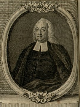 Porträt von Schlichter, Christian Ludwig  (Zuverläßige Nachrichten von dem gegenwärtigen Zustande der Wissenschaften., 1754, 177. T., ungez. Bl. vor S. 632. [Zuschnitt auf Schmuckrahmen])