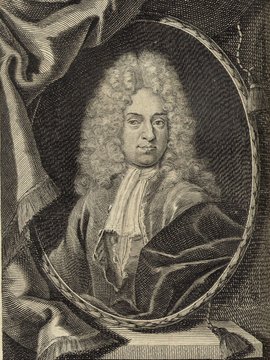 Porträt von Rechenberg, Karl Otto  (Deutsche Acta Eruditorum., 1716, 45. T., ungez. Bl. vor S. 609. [Zuschnitt auf Schmuckrahmen])