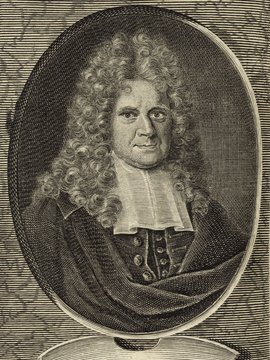 Porträt von Pitiscus, Samuel  (Deutsche Acta Eruditorum., 1714, 21. T., ungez. Bl. vor S. 737. [Zuschnitt auf Schmuckrahmen])