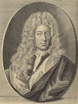 Porträt von Walch, Johann Georg  (Deutsche Acta Eruditorum., 1723, 92. T., ungez. Bl. vor S. 533. [Zuschnitt auf Schmuckrahmen])