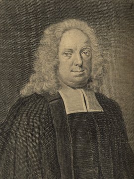 Porträt von Gründler, Johann Ernst  (Deutsche Acta Eruditorum., 1729, 140. T., ungez. Bl. vor S. 541. [Zuschnitt auf Schmuckrahmen])