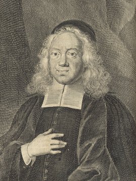 Porträt von Francke, August Hermann  (Deutsche Acta Eruditorum., 1724, 99. T., ungez. Bl. vor S. 153. [Zuschnitt auf Schmuckrahmen])